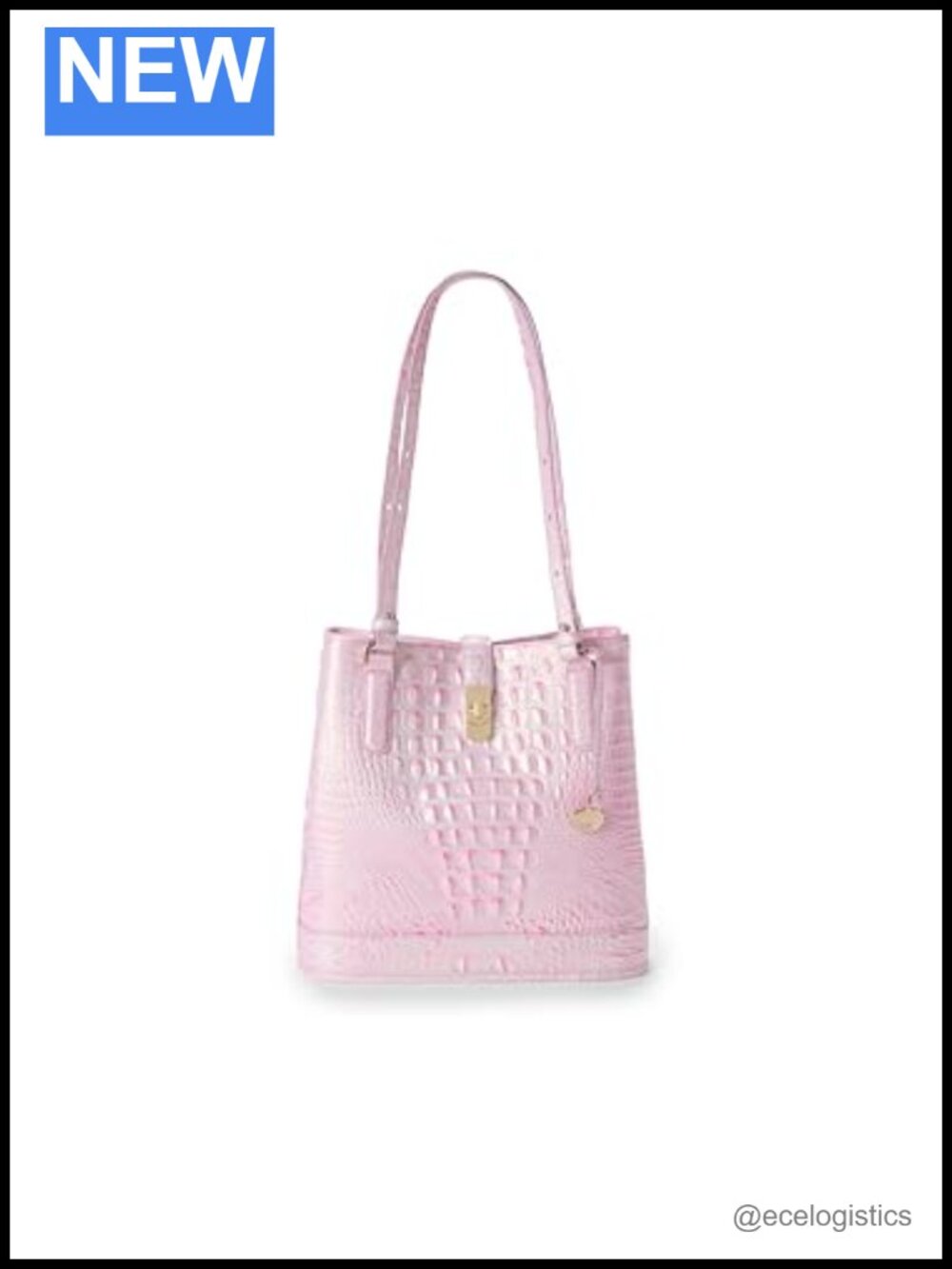 Leather Bucket Shoulder Bag Adjustable Strap Top Handle Womens Handbag